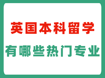 申请英国本科留学，有哪些热门专业？